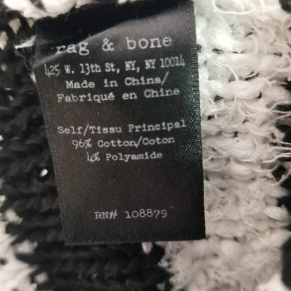 RAG BONE'DINA STRIPE CHUNKY KNIT SLEEVELESS TOP - Picture 12 of 15